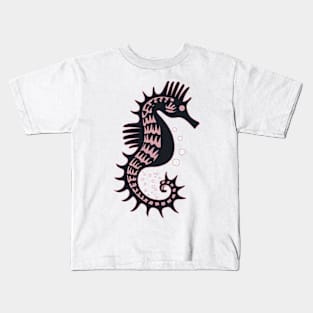 Seahorse Pink Kids T-Shirt